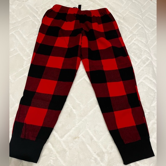 Women's Old Navy Buffalo Plaid Flannel Lounge PJ's With gathered bottom -worn 1x - Picture 4 of 9